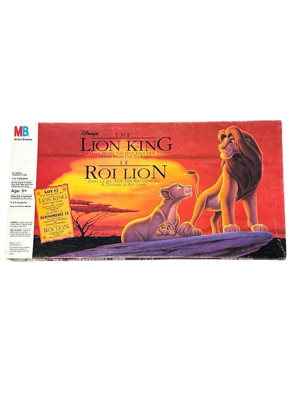1994 THE LION KING Vintage Board Game Disney